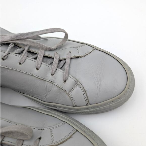 Common Projects Original Achilles Sneaker Shoes Men's Grey Size US12 EU45 - Picture 13 of 15